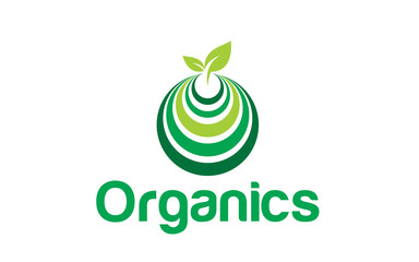 Wall Mural - Creative organic, and natural food logo design