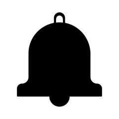 Poster - Isolated bell silhouette style icon vector design