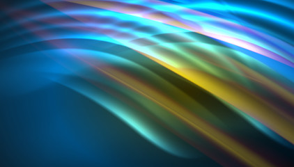 Fluid wave lines background. Trendy abstract layout template for business or technology presentation, internet poster or web brochure cover, wallpaper