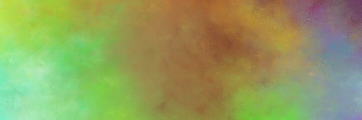 Aufkleber - beautiful abstract painting background texture with pastel brown, dark sea green and pastel green colors and space for text or image. can be used as horizontal background graphic