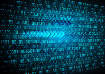 blue cyber circuit future technology concept background