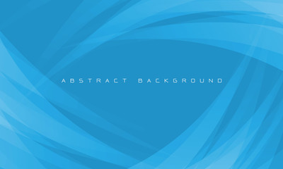 Poster - Abstract white curve overlap on blue design modern futuristic background vector illustration.