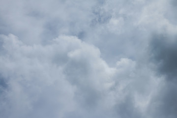 Clouds in the sky before rain