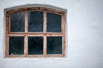 Abstract Ancient Building Houses Windows