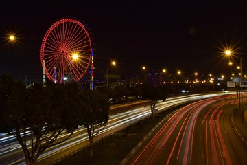 night traffic at night