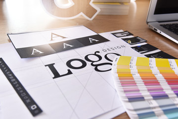 Poster - graphic design. creative concept for website and mobile banner, internet marketing, social media and