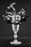Fototapeta  - Flowers black and white