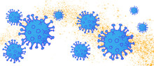 Illustrated Corona Viruses Banner 