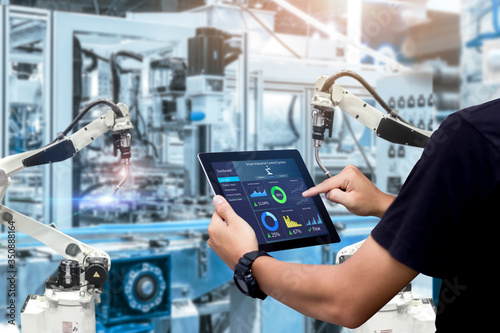 Photographie Smart industry control concept
