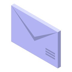 Poster - Envelope inbox icon. Isometric of envelope inbox vector icon for web design isolated on white background