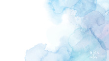 Light Blue Abstract Watercolor Background