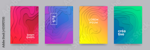 Fotografía Backgrounds, abstract gradient color pattern, vector design