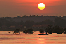A View Of The Mekong River At Khong Chiam Ubon Ratchathani Thailand