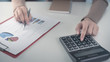 © 22January - business woman working on white desk with laptop, smartphone at office look very busy. work from home concept