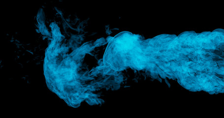 Poster - abstract background of blue flames, burning heat, dancing fire, forming in wave flow. energy waves a