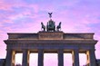 Brandenburg Gate is a landmark in Berlin, Germany