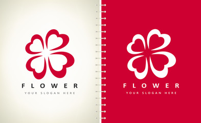 Wall Mural - Flower logo vector. Plant design.