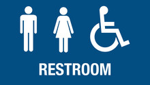 Restroom Sign For Handicapped People