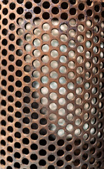 abstract metal background with circles