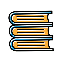Poster - book hand drawn icon vector design
