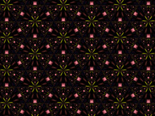 Abstract Advertising Background, Pink, Black Gradient Stars, Geometric Modern Pattern