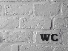 Text White Brick Wall