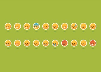 Poster - Collection of emoticons