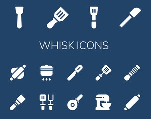 Canvas Print - Modern Simple Set of whisk Vector filled Icons