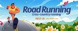 Road running event banner