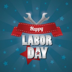 Wall Mural - Labor day poster