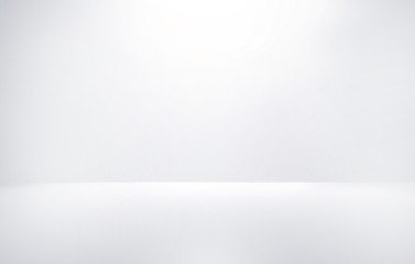 Poster - Gray white rays light gradient abstract background blurred. empty studio room backdrop wallpaper use for showcase or product your. copy space for text