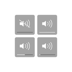 Wall Mural - sound buttons icon. volume symbol modern, simple, vector, icon for website design, mobile app, ui. v