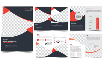 Wall Mural - Modern Brochure Design Template Vector 