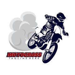 MOTOCROSS design silhouette black vector