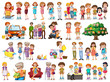 © GraphicsRF - Group of family member characters