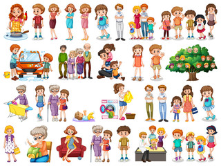 Poster - Group of family member characters