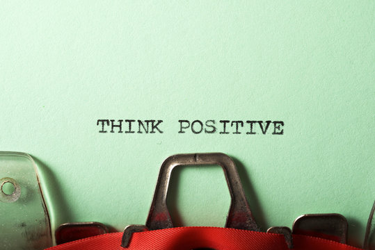 Think positive text