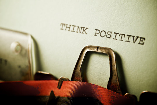 Think positive text