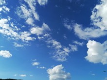 White Clouds With Blue Sky