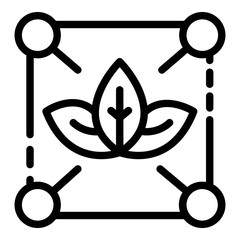 Poster - Ecologist scheme icon. Outline ecologist scheme vector icon for web design isolated on white background