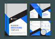 Corporate business bi-fold brochure template design