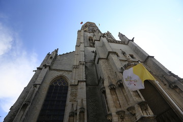 Traditional cathedral during a bike tour of Belgium. 