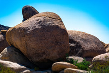 Rock Boulders In The California Desert