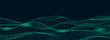 © Olga - Abstract digital wave of particles. Futuristic point wave. Technology background vector. Vector illustration