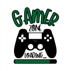 Wall Mural - Gamer Zone loading... funny text with controller.
Good for T shirt print, poster, banner, and gifts design. 