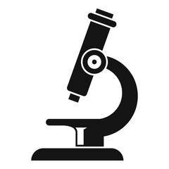Poster - microscope icon. simple illustration of microscope vector icon for web design isolated on white back