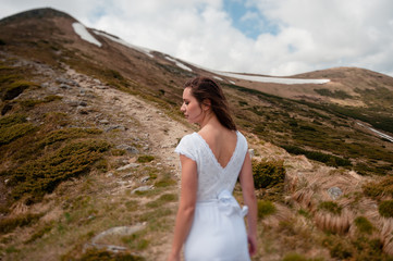 Wedding couples photoshoot in beautiful carpathian mountains