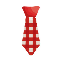 Sticker - elegant necktie flat style icon