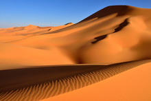 Algeria, Sahara, Tassili N'Ajjer National Park, Sand Dunes Of In Tehak