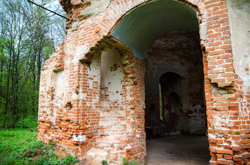 Wall Mural - Ruines of ancient russian churches